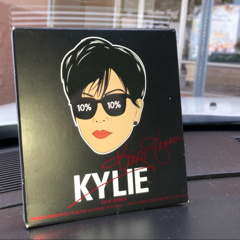 brand new kylie kris collab eyeshadow/ velvet lip